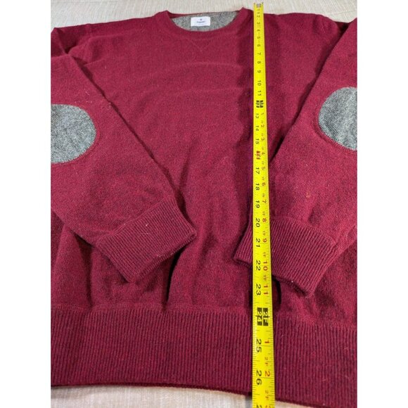 Scappino Sweater Men's Size L Red  Wool Blend Luxury Made In Italy - Picture 2 of 9